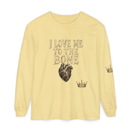 I Love Myself - Unisex Garment-dyed Long Sleeve T-Shirt - NGOWE STORE