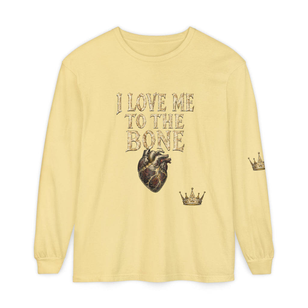 I Love Myself - Unisex Garment-dyed Long Sleeve T-Shirt - NGOWE STORE