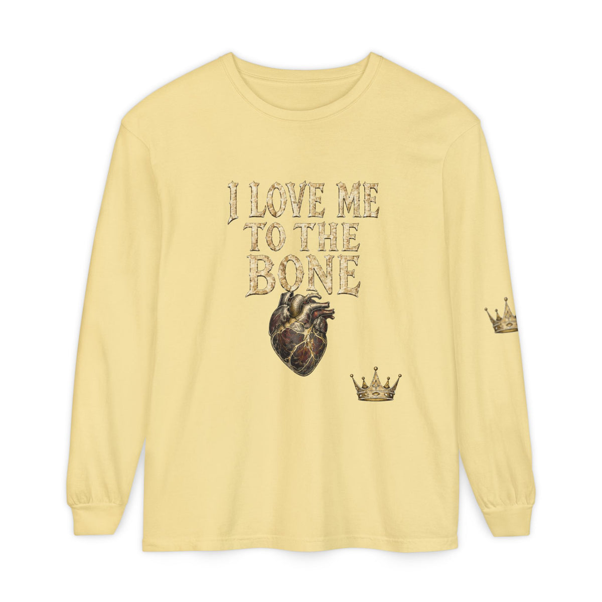 I Love Myself - Unisex Garment-dyed Long Sleeve T-Shirt - NGOWE STORE