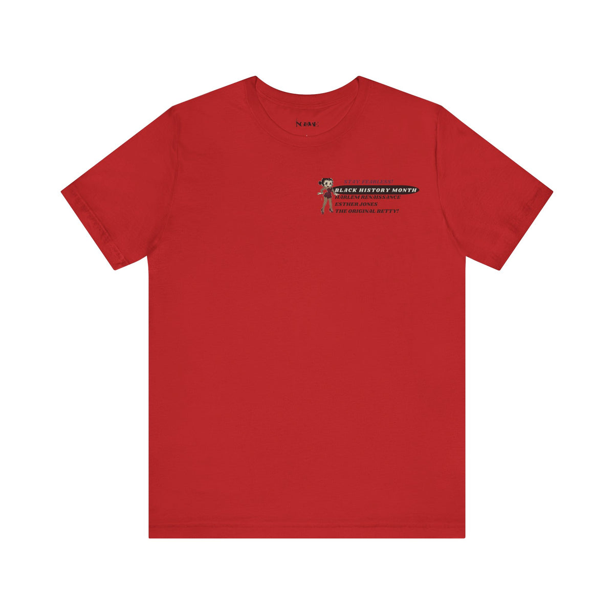 Harlem Renaissance Fearless Betty Boop Unisex Jersey Short Sleeve Tee - NGOWE STORE