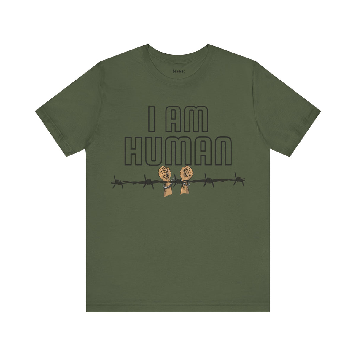 I AM HUMAN Unisex Jersey Tee - Empowerment & Humanity Message, Everyday Wear - NGOWE STORE