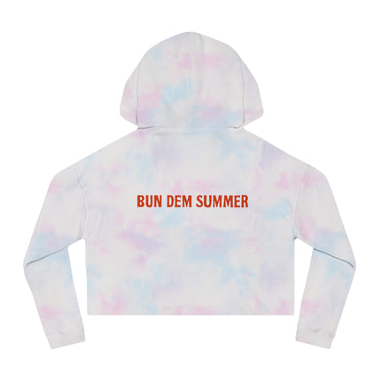 Bun Dem Summer Cropped Sweatshirt with Motivational Design Empire Edition - Burn Bright, Share Your Fire, Cute Hoodie for Women, Trendy Casual Wear, Gift for Her - NGOWE STORE