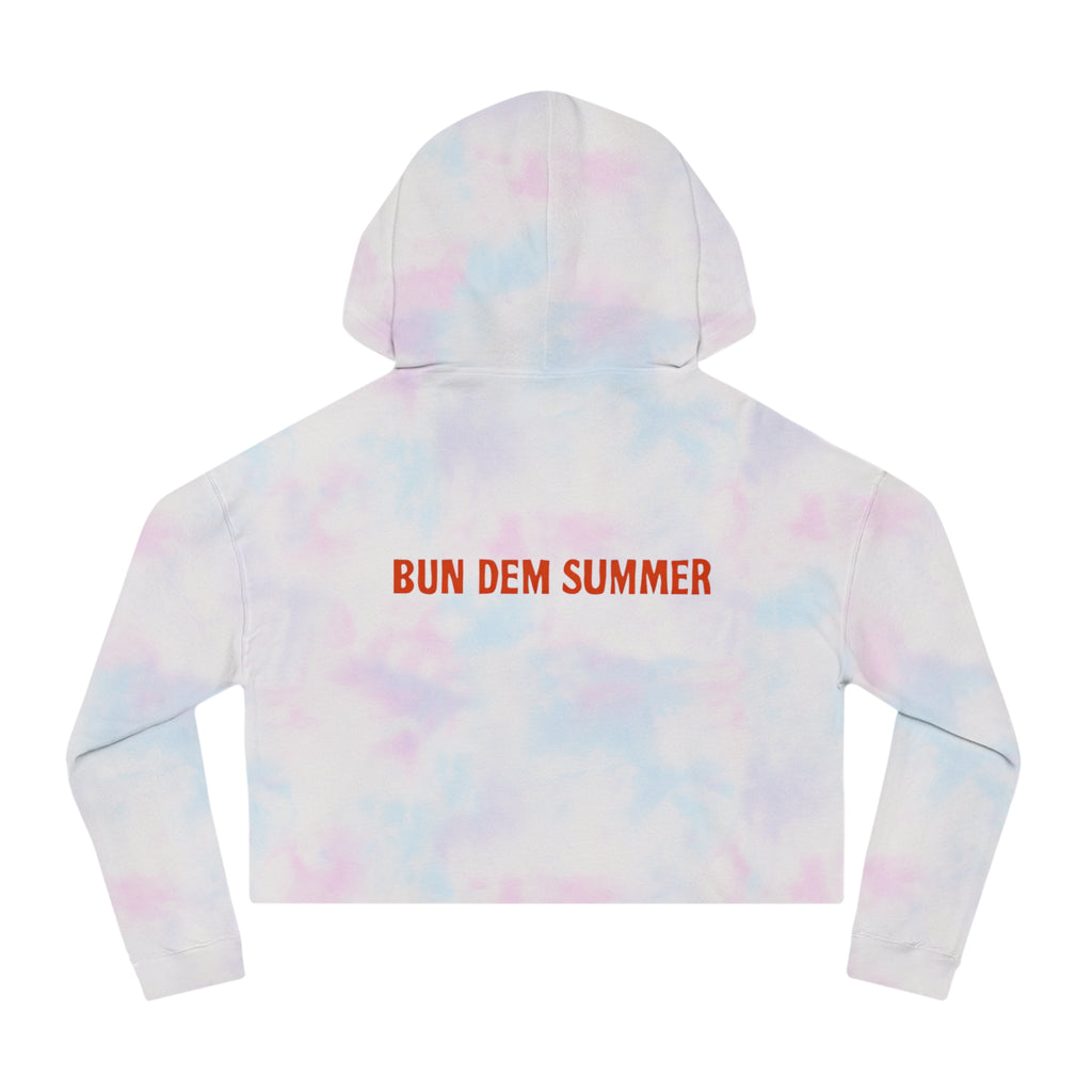 Bun Dem Summer Cropped Sweatshirt with Motivational Design Empire Edition - Burn Bright, Share Your Fire, Cute Hoodie for Women, Trendy Casual Wear, Gift for Her - NGOWE STORE