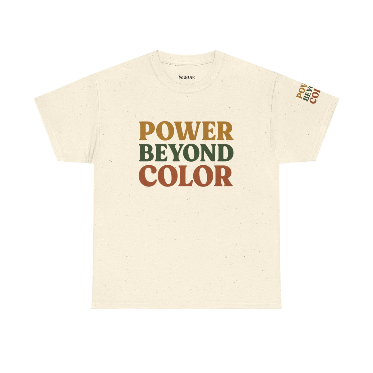 Power Beyond Color Unisex Heavy Cotton Tee, Motivational Shirt, Casual Wear, Gift for Him/Her, Affirmation Tee, Inclusive Fashion - NGOWE STORE