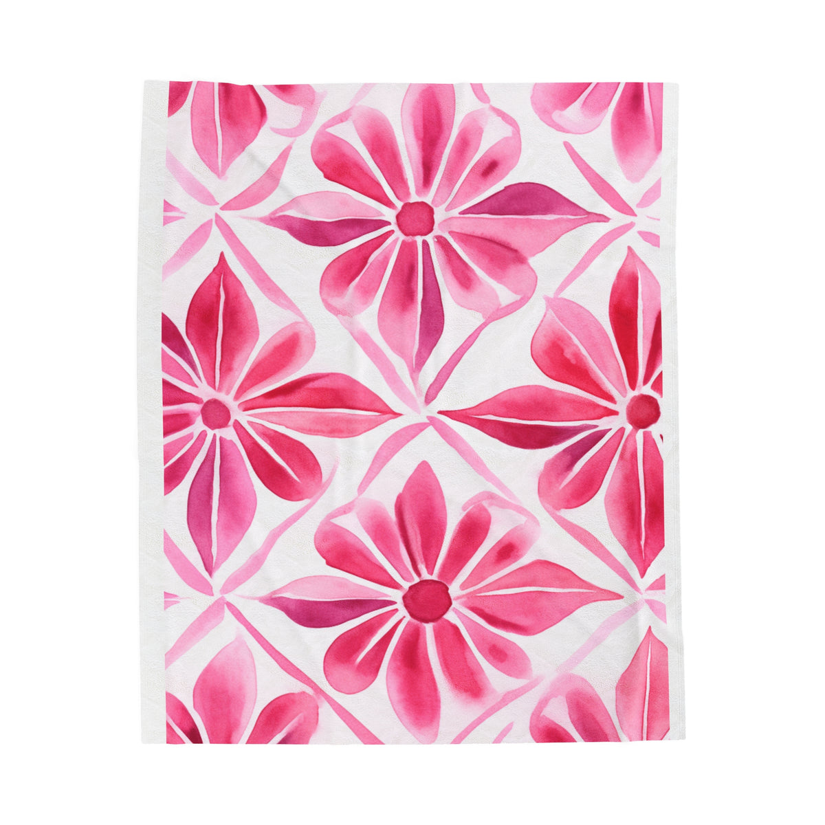 Floral Velveteen Plush Blanket - NGOWE STORE