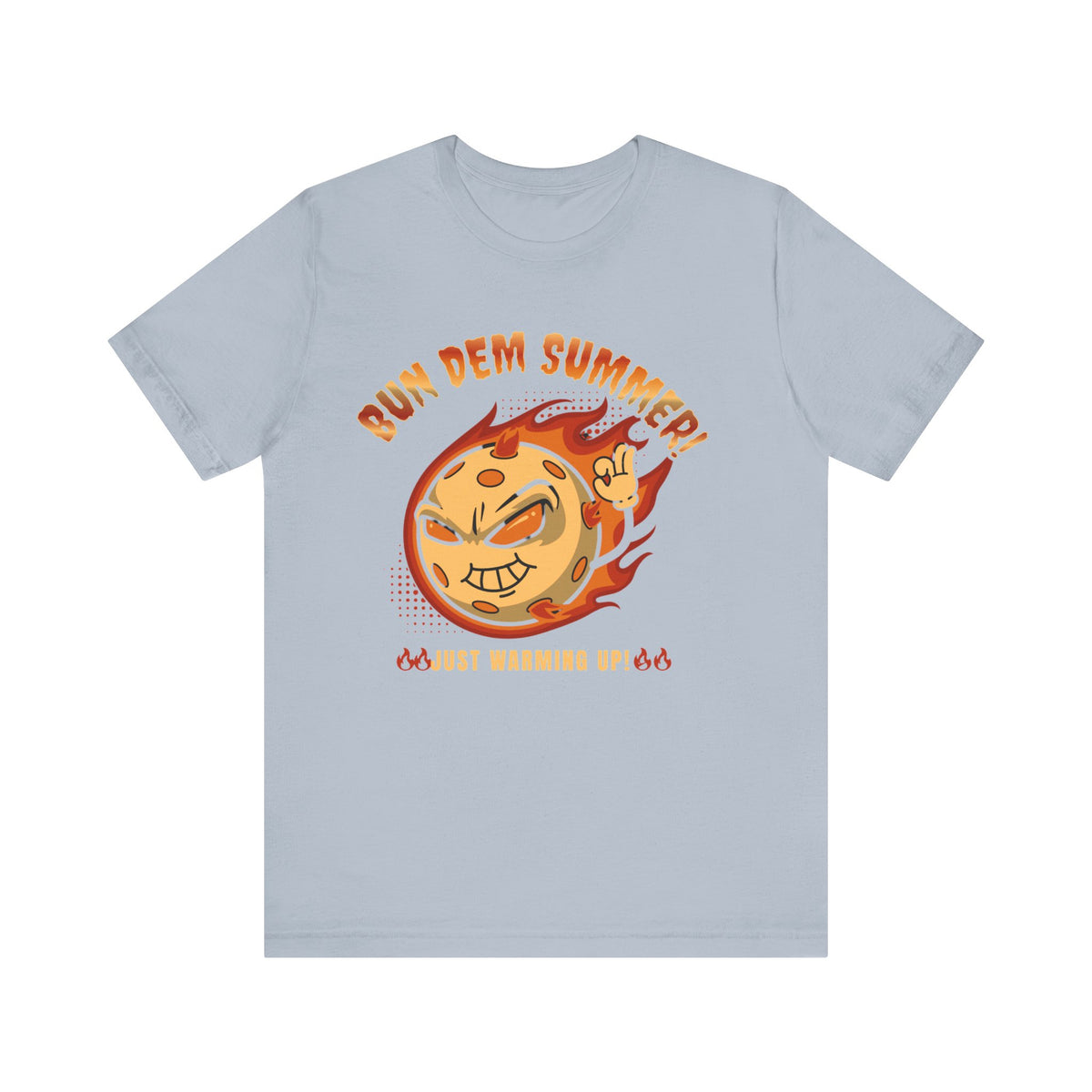 Unisex Summer Vibe Tee - 'Bun Dem Summer!' Graphic Shirt, Casual Wear, Gift for Friends, Summer Party Outfit, Beachwear - NGOWE STORE