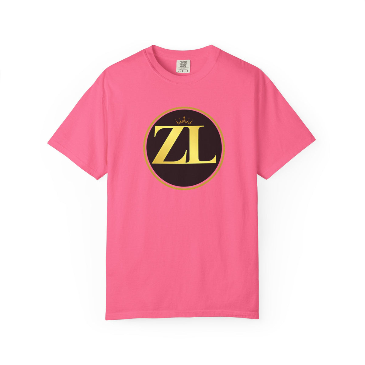 Unisex Garment-Dyed T-Shirt with Retro ZL Logo, Casual Streetwear Tee, Gift for Music Lovers, Trendy Graphic Shirt, Perfect for [...] - NGOWE STORE