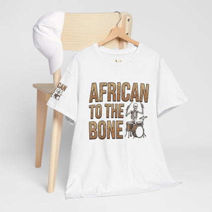 African to the Bone T-Shirt | AdeAde Original | Cultural Pride Unisex Tee | Soft Everyday Statement Shirt - NGOWE STORE
