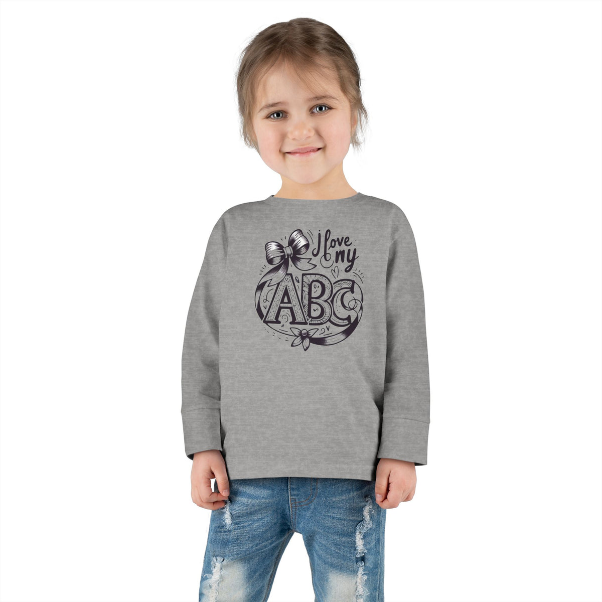 I Love My ABC Toddler Long Sleeve Tee - NGOWE STORE