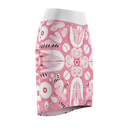 Pink Festive Women's Pencil Skirt (AOP)