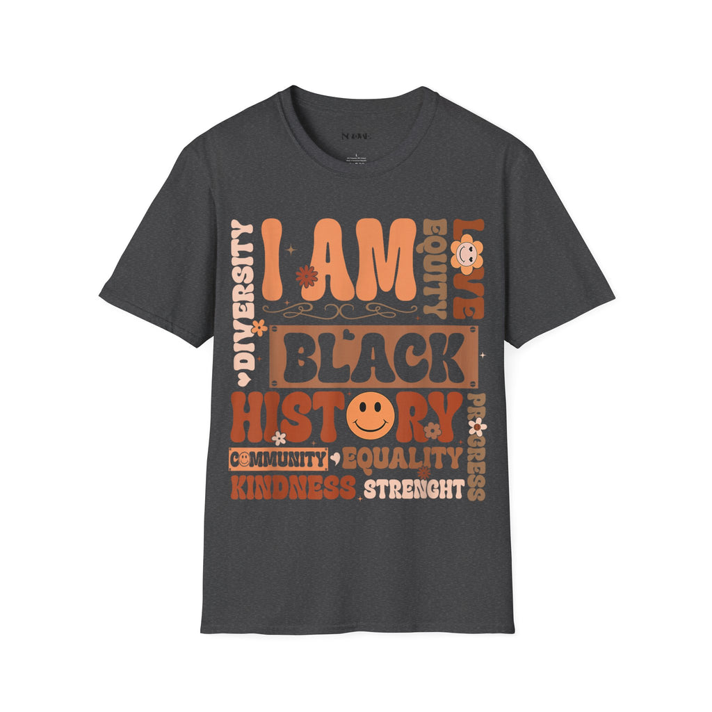 I Am Black History Unisex Soft style T-Shirt - NGOWE STORE