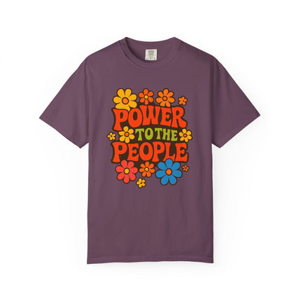 BUN DEM SUMMER 2025 Power to the People T-Shirt  - Empire Blaze Edition Vintage-Style Graphic T-Shirt: Bohemian Tee, Eco-Friendly Apparel, Gift for Activists, Summer Festival Wear