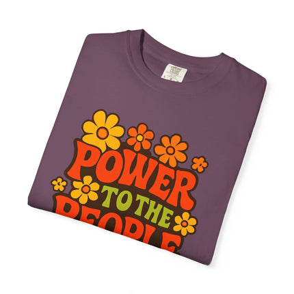 BUN DEM SUMMER 2025 Power to the People T-Shirt  - Empire Blaze Edition Vintage-Style Graphic T-Shirt: Bohemian Tee, Eco-Friendly Apparel, Gift for Activists, Summer Festival Wear