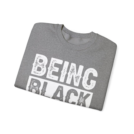 Positive Black Quote Unisex Heavy Blend™ Crewneck Sweatshirt - NGOWE STORE