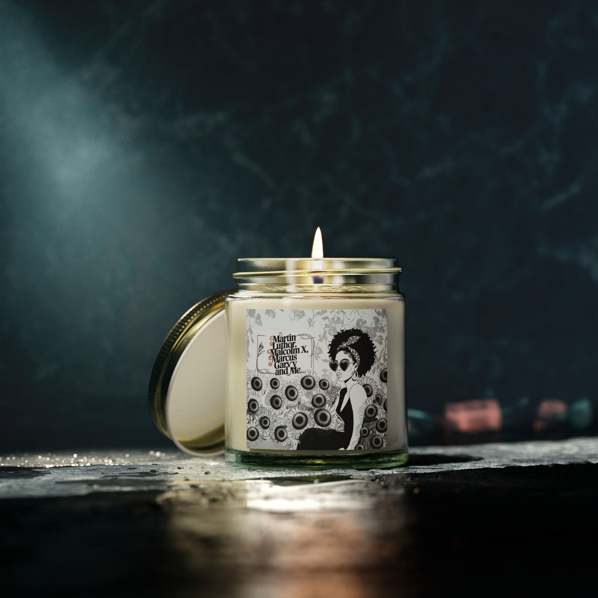 Martin, Malcolm, Marcus, and Me Scented Candles, Coconut Apricot Wax (4oz, 9oz) - NGOWE STORE