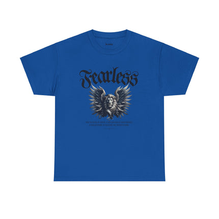 Fearless Lion Angel Unisex Heavy Cotton Tee - NGOWE STORE