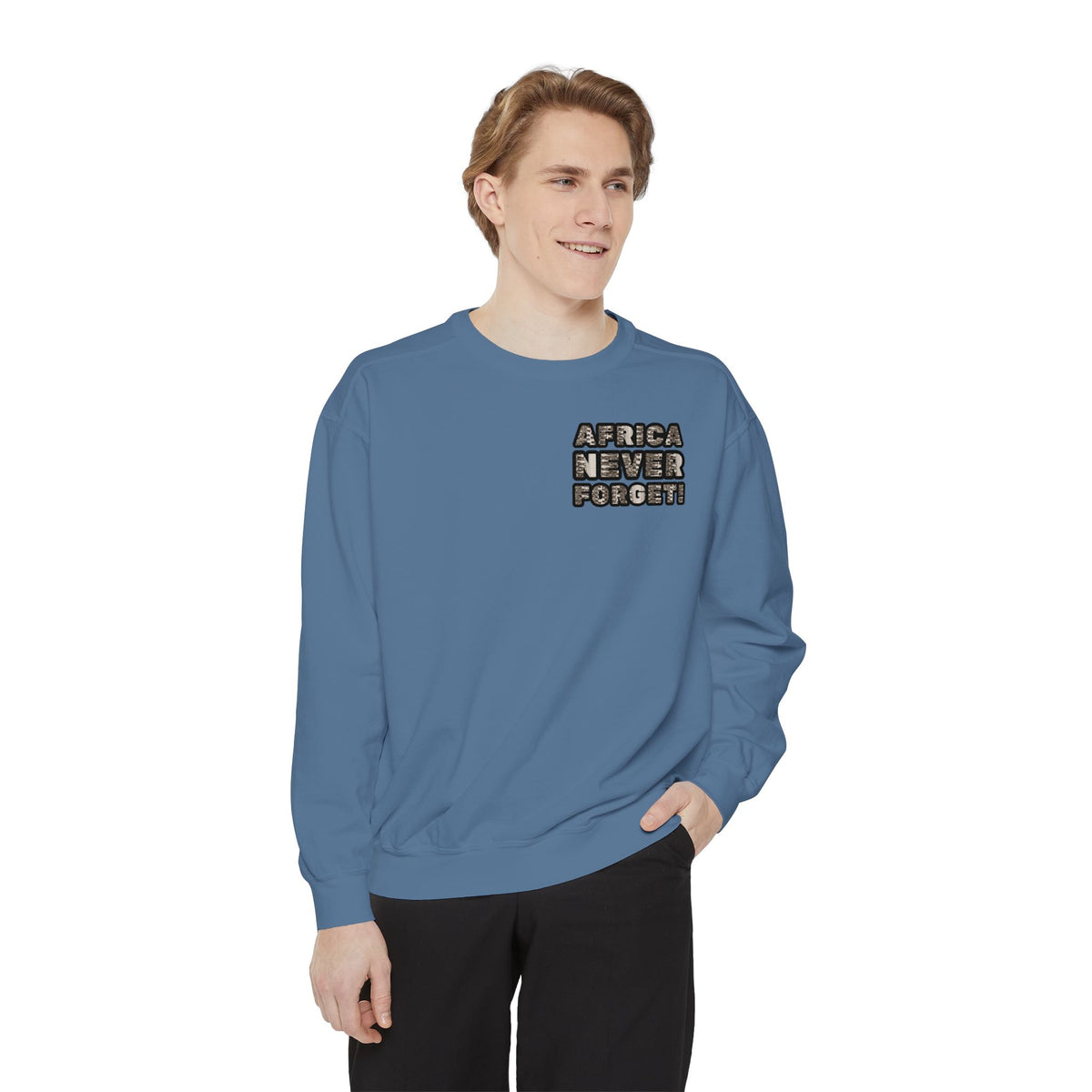 African Empowerment Unisex Garment-Dyed Sweatshirt - NGOWE STORE