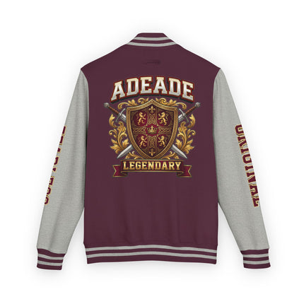 AdeAde “Original Fire” Varsity Jacket (Unisex) | NGOWE Designs Streetwear Heavyweight Letterman Jacket - NGOWE STORE