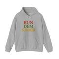 Bun Dem Summer Vibes Hooded Sweatshirt - Empire Editon Cozy Unisex Hoodie, Love Not War Casual Summer Apparel, Gift for Festivals, Outdoor Gatherings, Relaxed Style Sweatshirt - NGOWE STORE