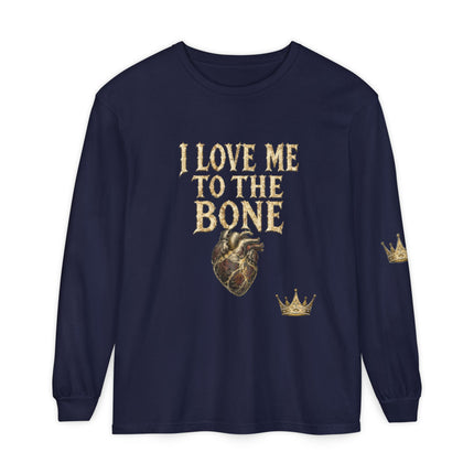 I Love Myself - Unisex Garment-dyed Long Sleeve T-Shirt - NGOWE STORE