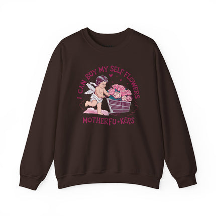Women Can Buy Our Own Flowers Unisex Heavy Blend™ Crewneck Sweatshirt - NGOWE STORE