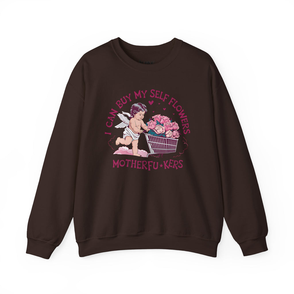 Women Can Buy Our Own Flowers Unisex Heavy Blend™ Crewneck Sweatshirt - NGOWE STORE