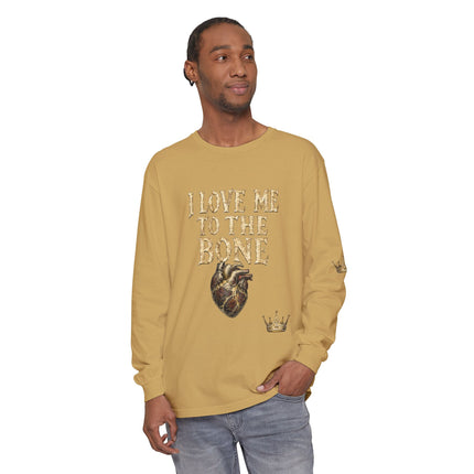 I Love Myself - Unisex Garment-dyed Long Sleeve T-Shirt - NGOWE STORE