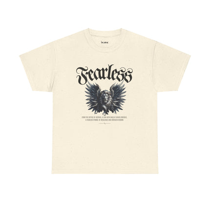 Fearless Lion Angel Unisex Heavy Cotton Tee - NGOWE STORE