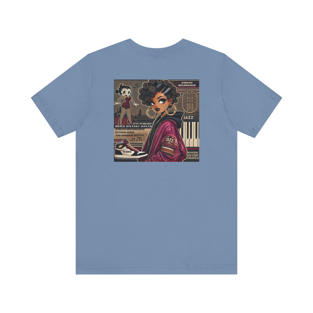 Harlem Renaissance Fearless Betty Boop Unisex Jersey Short Sleeve Tee - NGOWE STORE