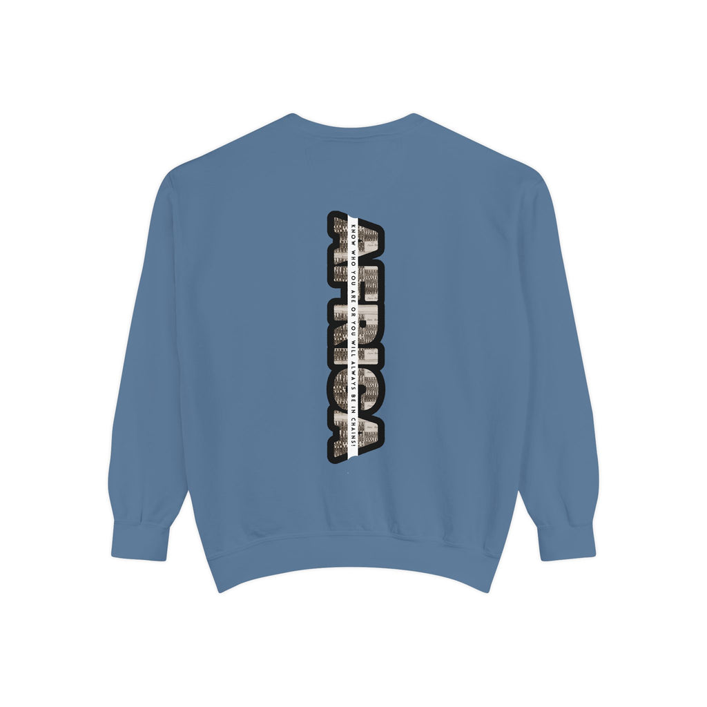 African Empowerment Unisex Garment-Dyed Sweatshirt - NGOWE STORE