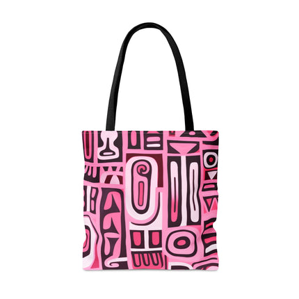 Pink African Print Tote Bag (AOP) - NGOWE STORE