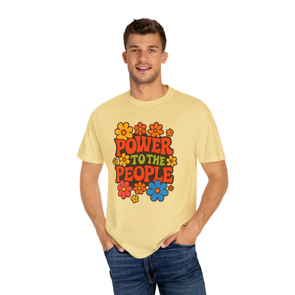 BUN DEM SUMMER 2025 Power to the People T-Shirt  - Empire Blaze Edition Vintage-Style Graphic T-Shirt: Bohemian Tee, Eco-Friendly Apparel, Gift for Activists, Summer Festival Wear