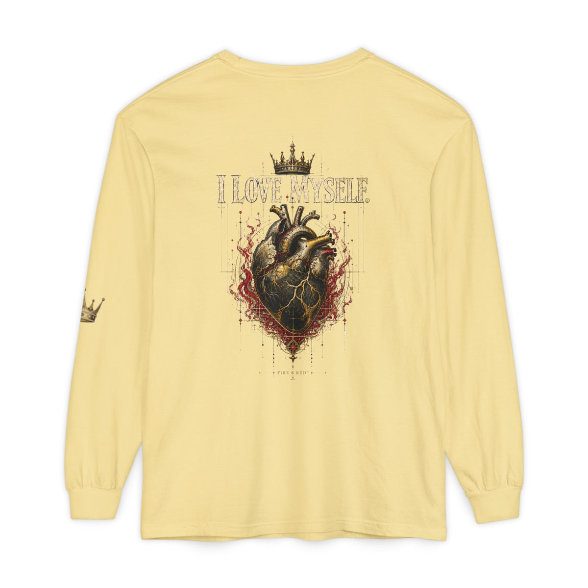 I Love Myself - Unisex Garment-dyed Long Sleeve T-Shirt - NGOWE STORE