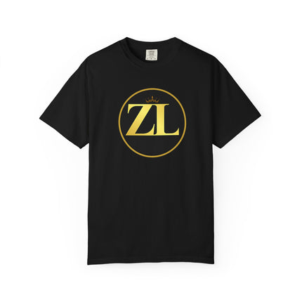 Unisex Garment-Dyed T-Shirt with Retro ZL Logo, Casual Streetwear Tee, Gift for Music Lovers, Trendy Graphic Shirt, Perfect for [...] - NGOWE STORE