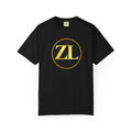 Unisex Garment-Dyed T-Shirt with Retro ZL Logo, Casual Streetwear Tee, Gift for Music Lovers, Trendy Graphic Shirt, Perfect for [...] - NGOWE STORE