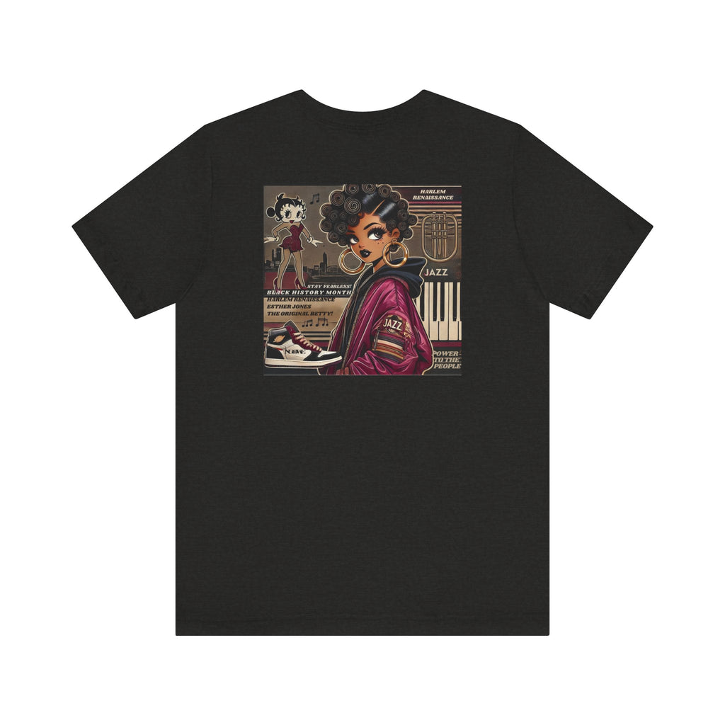 Harlem Renaissance Fearless Betty Boop Unisex Jersey Short Sleeve Tee - NGOWE STORE