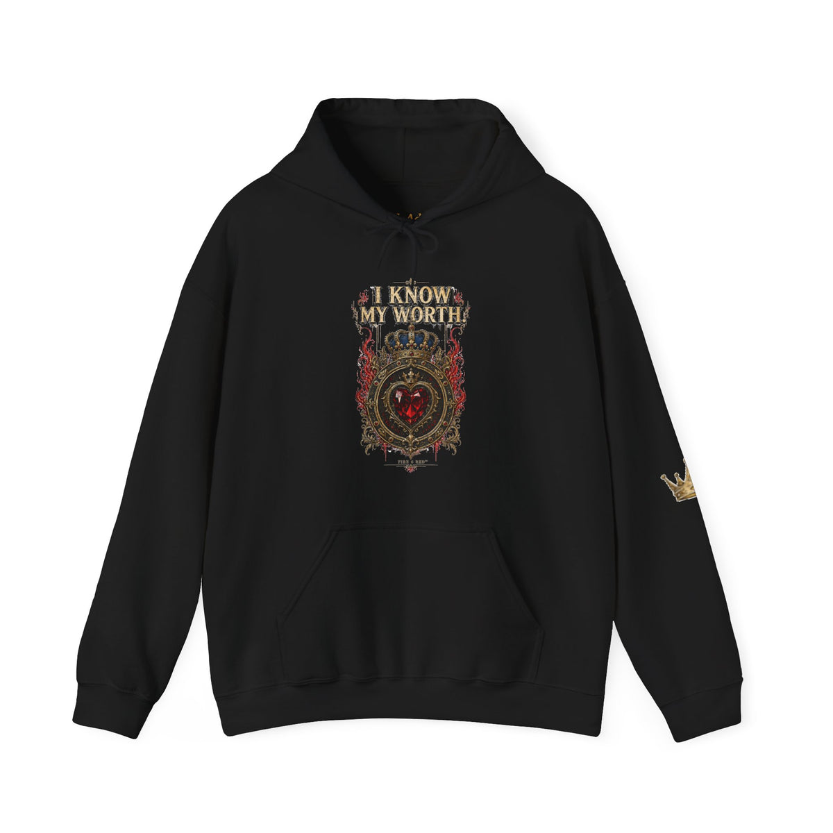 I Know My Worth Graphic Shirt | FIRE 6 RED™ - Unisex Sweatshirt - NGOWE STORE