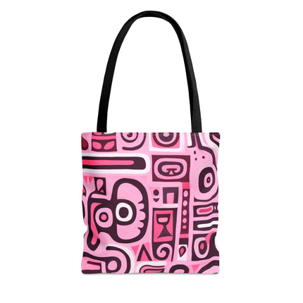 Pink African Print Tote Bag (AOP) - NGOWE STORE