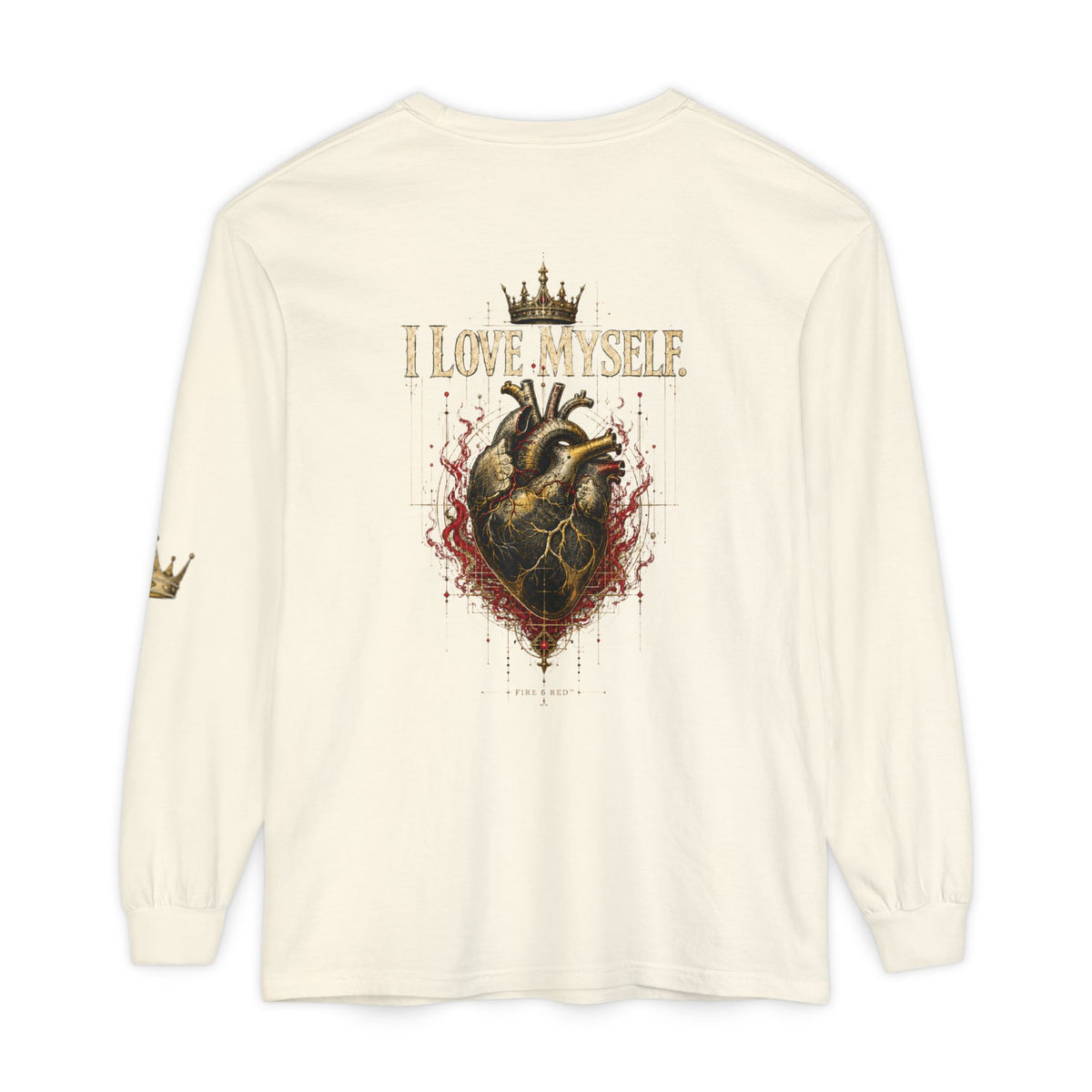 I Love Myself - Unisex Garment-dyed Long Sleeve T-Shirt - NGOWE STORE