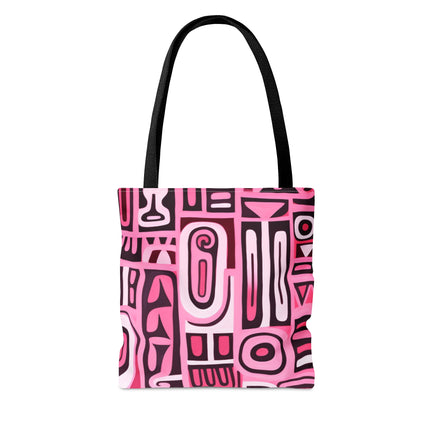 Pink African Print Tote Bag (AOP) - NGOWE STORE