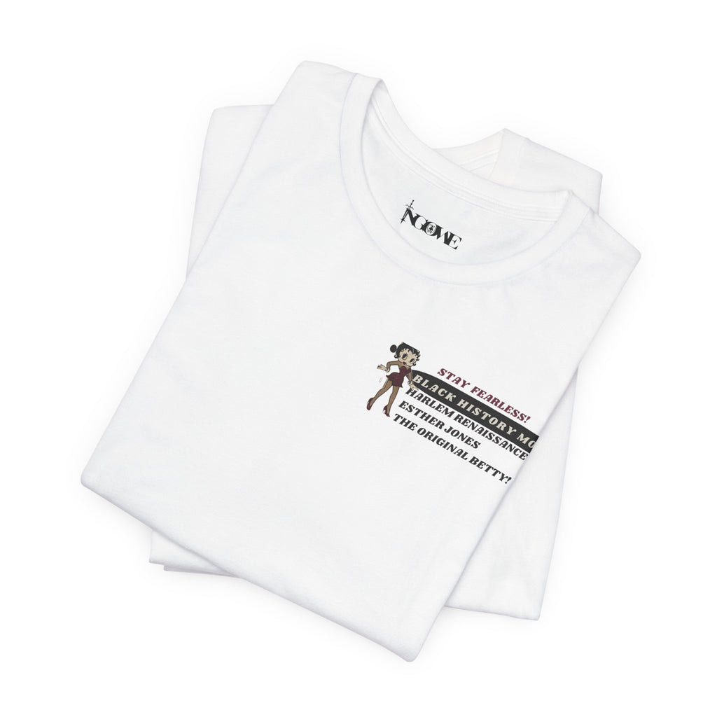 Harlem Renaissance Fearless Betty Boop Unisex Jersey Short Sleeve Tee - NGOWE STORE