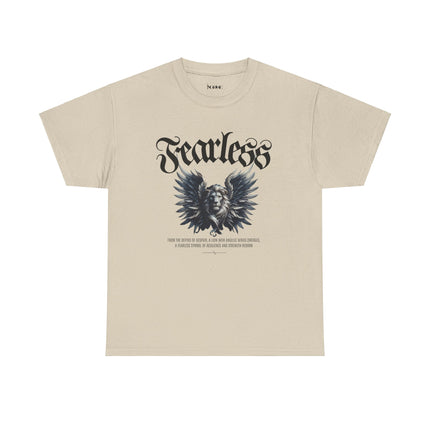 Fearless Lion Angel Unisex Heavy Cotton Tee - NGOWE STORE