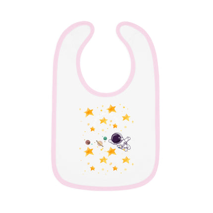 Baby Contrast Trim Jersey Bib