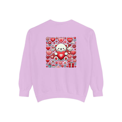 Fearless Valentines Love Unisex Garment-Dyed Sweatshirt