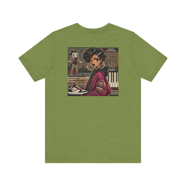 Harlem Renaissance Fearless Betty Boop Unisex Jersey Short Sleeve Tee - NGOWE STORE
