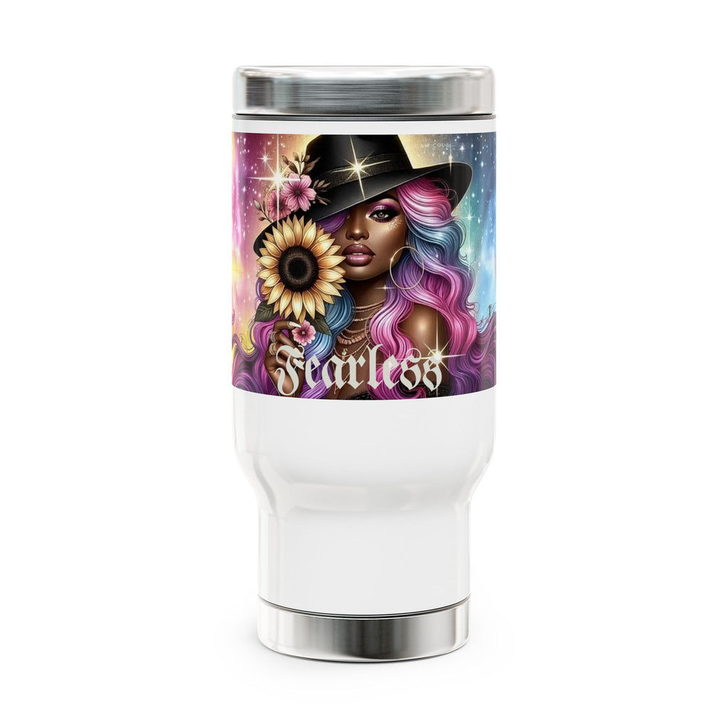 Fearless Stainless Steel Travel Mug with Handle, 14oz - NGOWE STORE