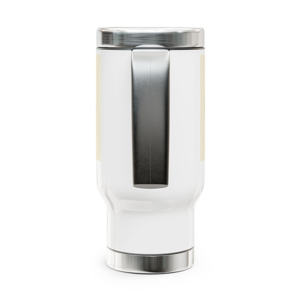 Black History Black Power Stainless Steel Travel Mug with Handle, 14oz - NGOWE STORE