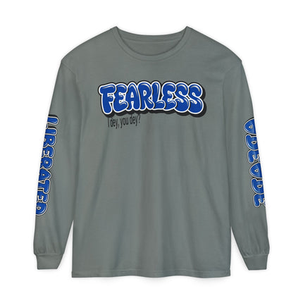 FEARLESS “AdeAde No Excuses” Long Sleeve T-Shirt | NGOWE Fearless Collection – Unisex Motivation Garment-dyed