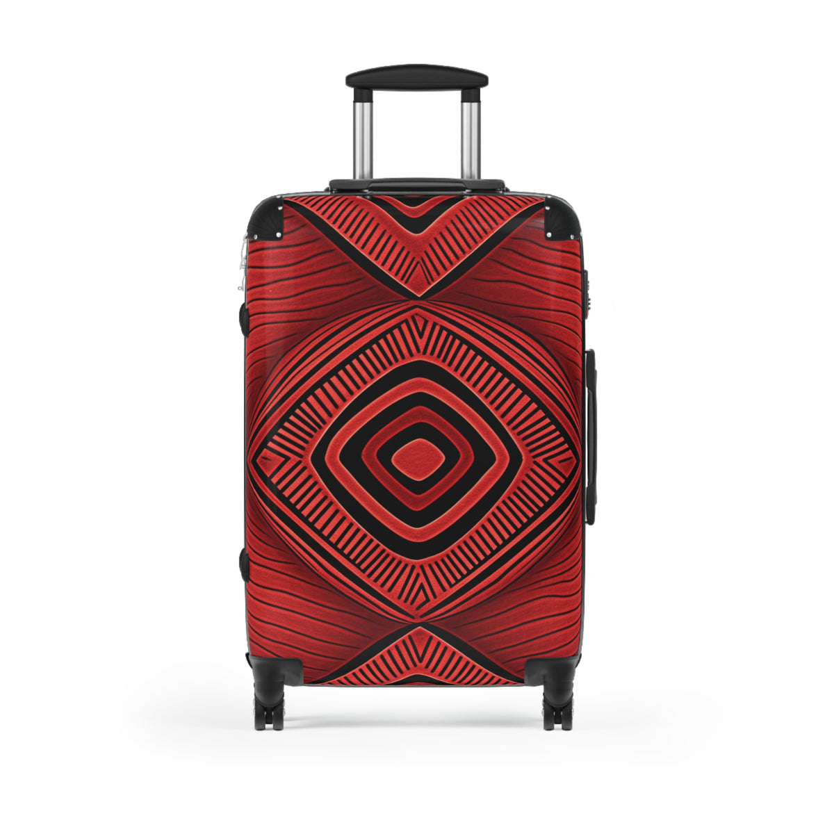 Red Diamond Pattern Suitcases - NGOWE STORE
