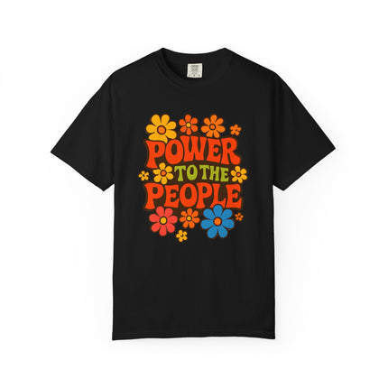 BUN DEM SUMMER 2025 Power to the People T-Shirt  - Empire Blaze Edition Vintage-Style Graphic T-Shirt: Bohemian Tee, Eco-Friendly Apparel, Gift for Activists, Summer Festival Wear